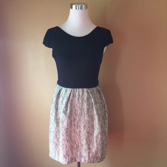Alice+Olivia Black MetallicTweed Andrea Valentine‎